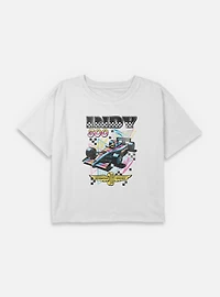 Indianapolis 500 90's Vibe Youth Girls Boxy Crop T-Shirt