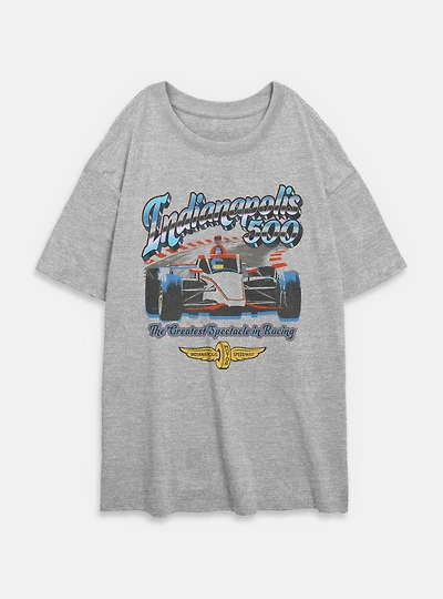 Indianapolis 500 Chrome Womens Oversized T-Shirt