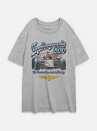 Indianapolis 500 Chrome Womens Oversized T-Shirt
