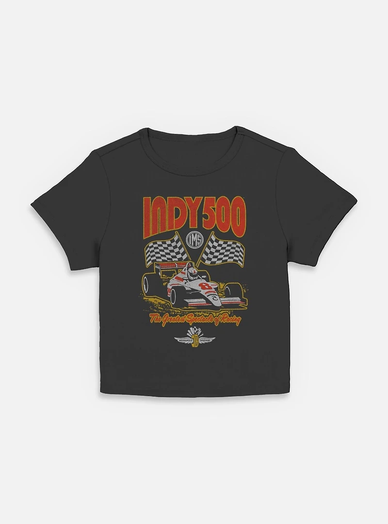 Indianapolis 500 Checkered Flags Racing Women Baby T-Shirt