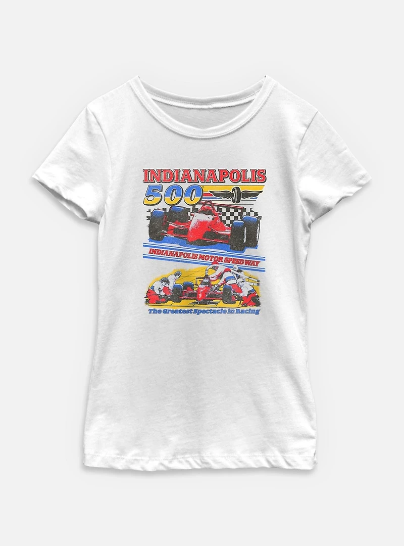 Indianapolis 500 Pit Stop Youth Girls T-Shirt