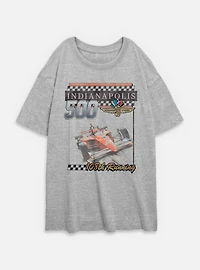 Indianapolis 500 108Th Running Womens Oversized T-Shirt