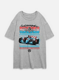 Indianapolis 500 Retro Sport Womens Oversized T-Shirt