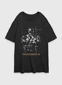 Marvel Thunderbolts* Red Guardian Silhouette Womens Oversized T-Shirt