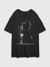 Marvel Thunderbolts* Yelena  Shadows Womens Oversized T-Shirt