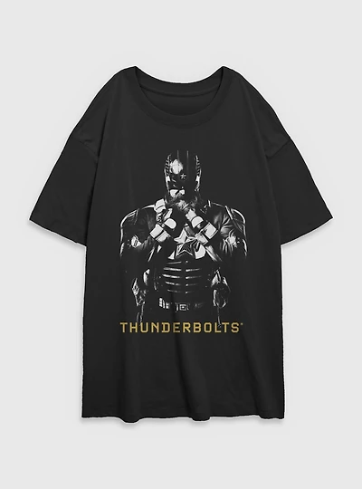 Marvel Thunderbolts* Red Guardian Shadows Womens Oversized T-Shirt