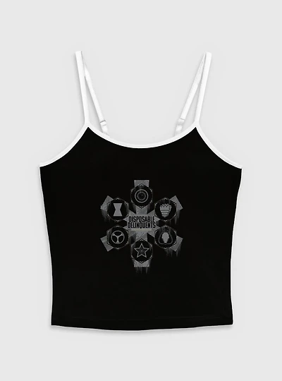 Marvel Thunderbolts* Disposable Delinquents Logos Womens Cami