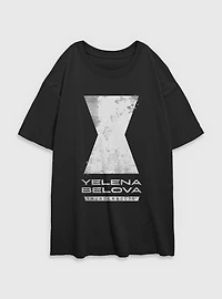Marvel Thunderbolts* Yelena Belova Logo Womens Oversized T-Shirt