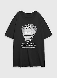 Marvel Thunderbolts* Bucky Barnes Winter Soldier Logo Womens Oversized T-Shirt