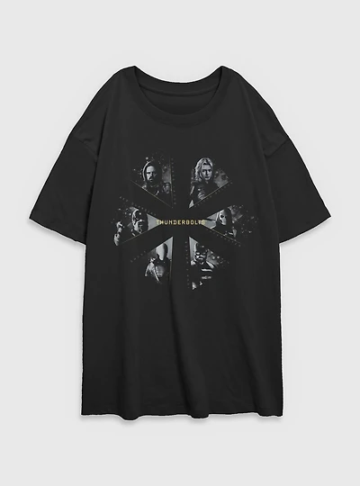 Marvel Thunderbolts* Team Womens Oversized T-Shirt