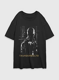 Marvel Thunderbolts* John Walker U.S. Agent Silhouette Womens Oversized T-Shirt