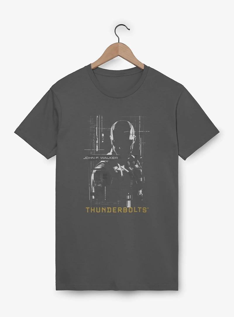Marvel Thunderbolts* John Walker U.S. Agent Silhouette Garment Dye T-Shirt