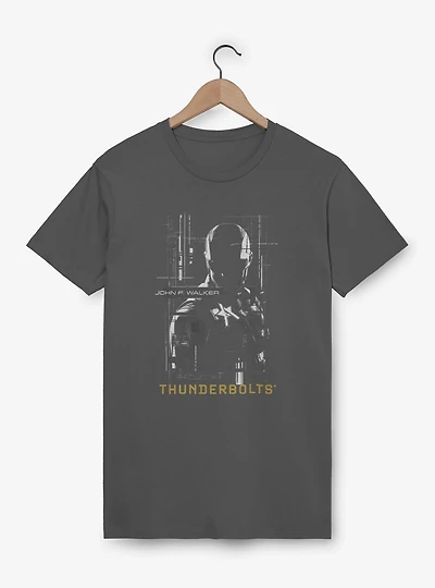 Marvel Thunderbolts* John Walker U.S. Agent Silhouette Garment Dye T-Shirt