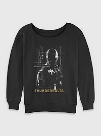Marvel Thunderbolts* John Walker U.S. Agent Silhouette Womens Slouchy Sweatshirt