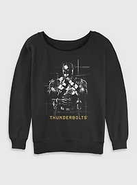 Marvel Thunderbolts* Red Guardian Silhouette Womens Slouchy Sweatshirt