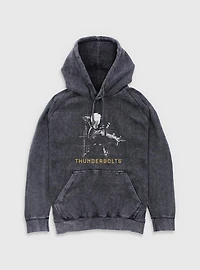 Marvel Thunderbolts* Ghost Silhouette Mineral Wash Hoodie