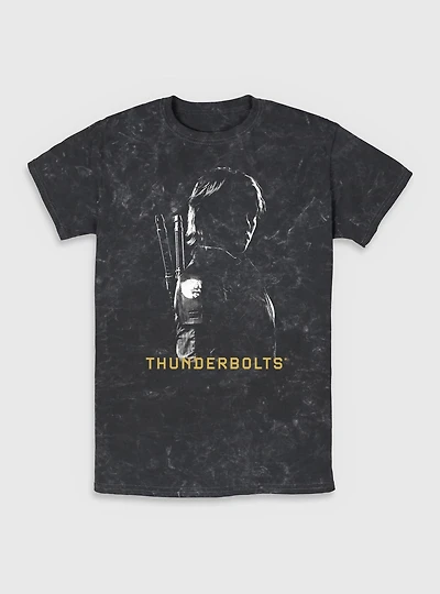Marvel Thunderbolts* Yelena  Shadows Mineral Wash T-Shirt