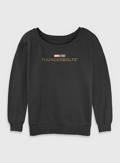 Marvel Thunderbolts* Logo Womens Slouchy Sweatshirt