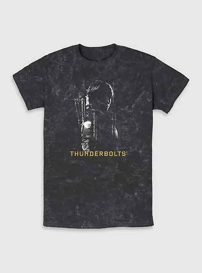 Marvel Thunderbolts* Yelena Silhouette Mineral Wash T-Shirt