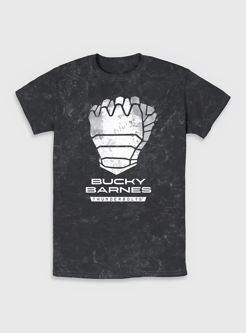 Marvel Thunderbolts* Bucky Barnes Winter Soldier Logo Mineral Wash T-Shirt