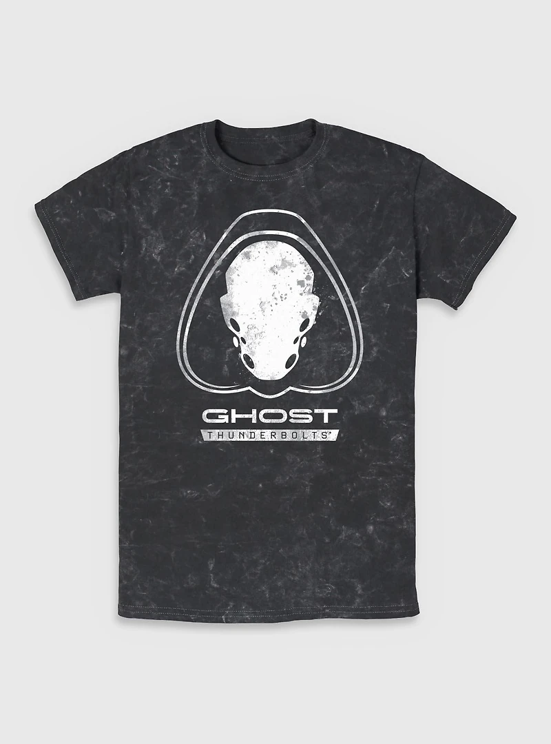 Marvel Thunderbolts* Ghost Logo Mineral Wash T-Shirt