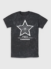 Marvel Thunderbolts* Red Guardian Logo Mineral Wash T-Shirt