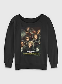 Marvel Thunderbolts* Team Poster Womens Slouchy Sweatshirt