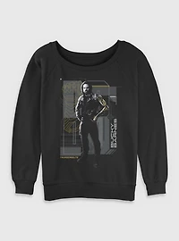 Marvel Thunderbolts* Bucky Barnes Winter Soldier Pose Womens Slouchy Sweatshirt