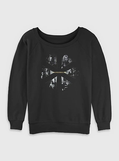 Marvel Thunderbolts* Team Womens Slouchy Sweatshirt