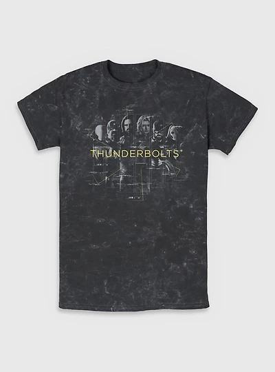 Marvel Thunderbolts* Team Members Mineral Wash T-Shirt