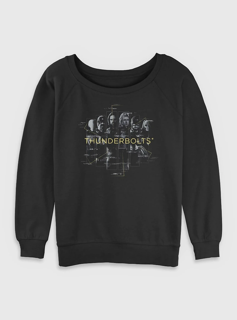 Marvel Thunderbolts* Team Members Womens Slouchy Sweatshirt