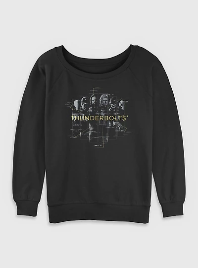 Marvel Thunderbolts* Team Members Womens Slouchy Sweatshirt