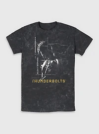 Marvel Thunderbolts* Bucky Barnes Winter Soldier Silhouette Mineral Wash T-Shirt