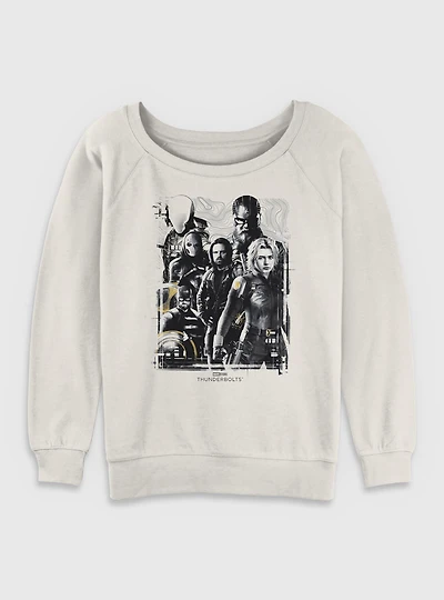 Marvel Thunderbolts* Group Womens Slouchy Sweatshirt