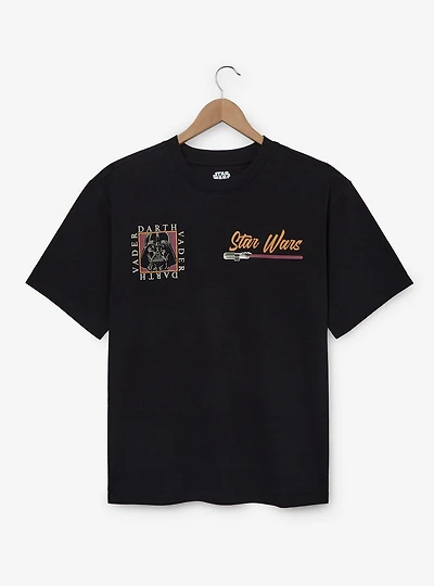 Star Wars Darth Vader Retro Badge T-Shirt - BoxLunch Exclusive
