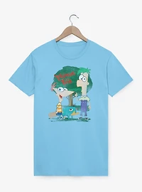 Disney Phineas and Ferb Group Shot Vintage T-Shirt