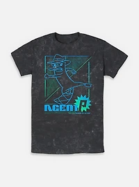 Disney Phineas and Ferb Agent P Mammal Of Action Mineral Wash T-Shirt