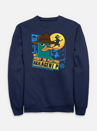 Disney Phineas and Ferb Perry The Platypus AKA Agent P Sweatshirt