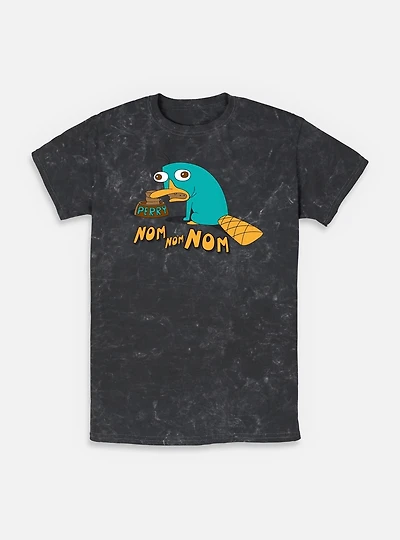 Disney Phineas and Ferb Perry The Platypus Num Nums Mineral Wash T-Shirt