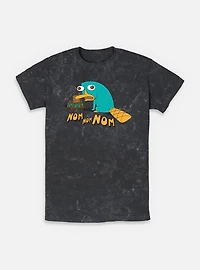 Disney Phineas and Ferb Perry The Platypus Num Nums Mineral Wash T-Shirt