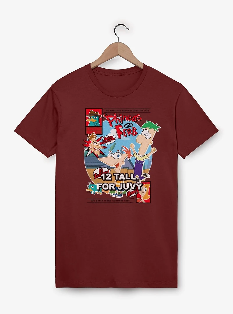 Disney Phineas and Ferb Summer Vacation Comic Cover T-Shirt