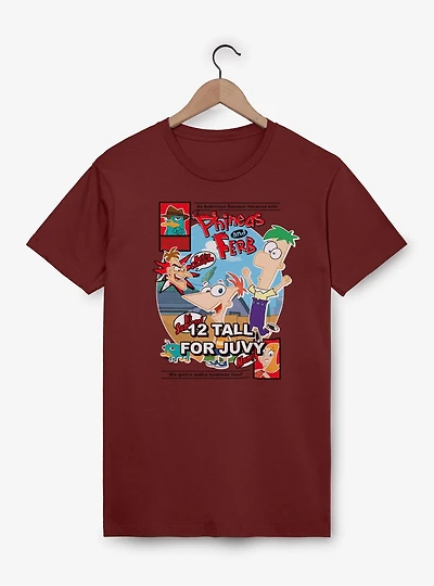 Disney Phineas and Ferb Summer Vacation Comic Cover T-Shirt
