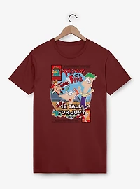 Disney Phineas and Ferb Summer Vacation Comic Cover T-Shirt