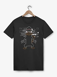 Disney Phineas and Ferb Agent P Outline T-Shirt