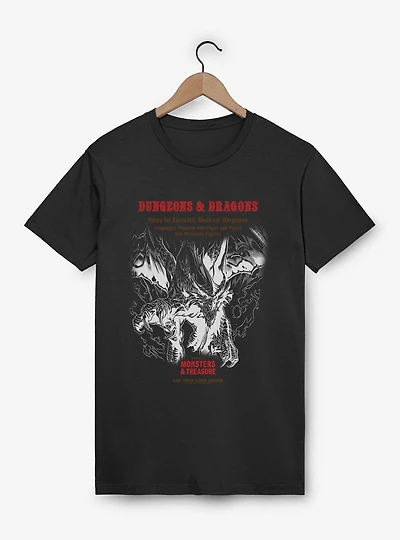 Dungeons & Dragons White Box Dragon and Flames T-Shirt