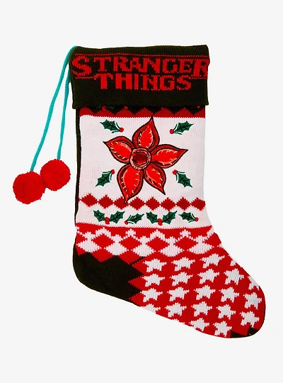 Stranger Things Demogorgon Knit Holiday Stocking — BoxLunch Exclusive