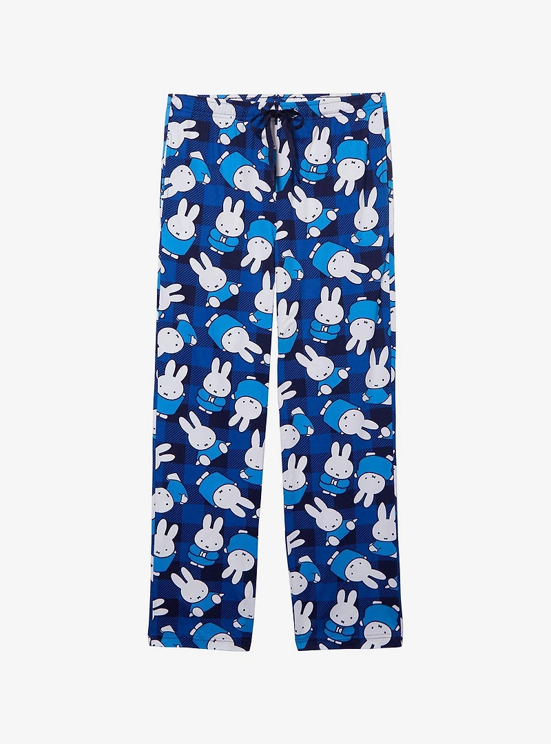 Miffy Checkered Allover Print Sleep Pants — BoxLunch Exclusive