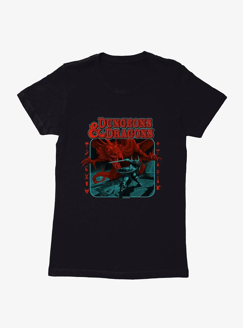Dungeons & Dragons Dragon Battle Womens T-Shirt