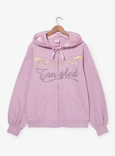 Disney Tangled Rhinestone Women's Plus Zippered Hoodie - BoxLunch Exclusive