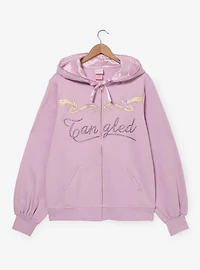 Disney Tangled Rhinestone Women's Plus Zippered Hoodie - BoxLunch Exclusive